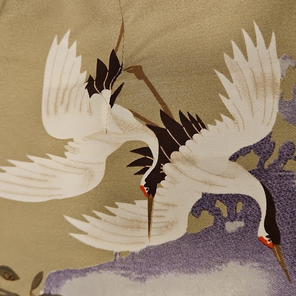 💕CITRON SANTA MONICA💕 Asian Inspired 100% Silk Blouse ~ Green Large NWOT - Picture 7 of 12